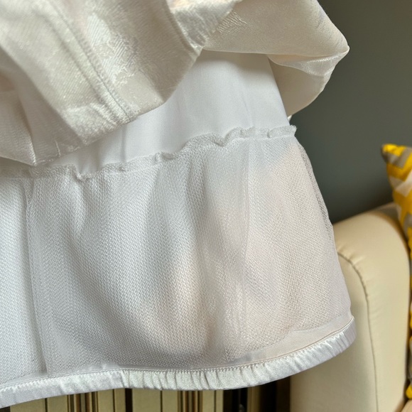 WHBM White jacquard belted dress - Picture 9 of 15